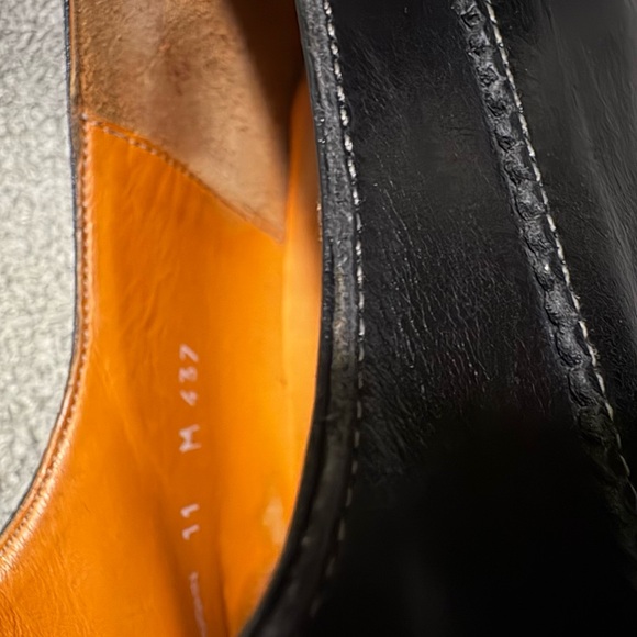 Mezlan Black Leather Oxford Shoes - Picture 6 of 8